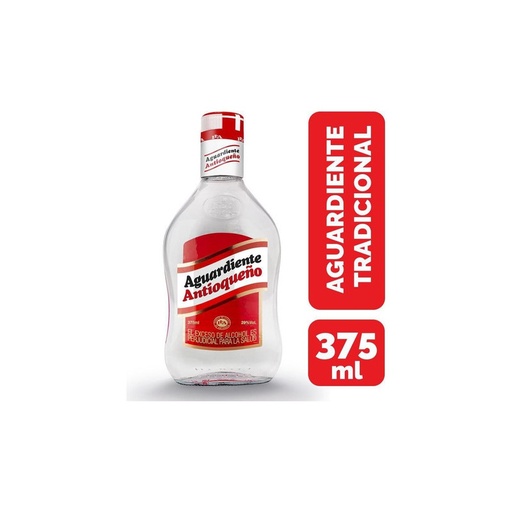 AGUARDIENTE TAPA ROJA ANTIOQUEÑO X 375 ML