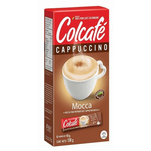COLCAFE CAPPUCCINO MOCCA X 18 G