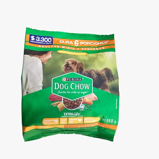 DOG CHOW ADULTO MINIS Y PEQUEÑOS X 350 G.