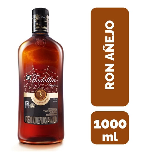 RON MEDELLIN 3 AÑOS X 1 L